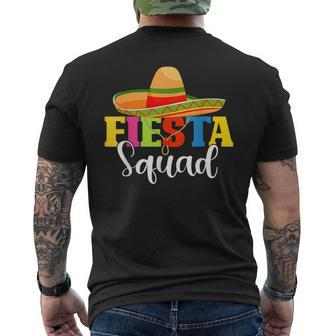 Fiesta Squad Cinco De Mayo Mexican Party Cinco De Mayo Men's T-shirt Back Print - Monsterry