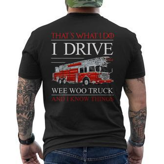 Firefighter Quote Fireman Rescuer Firefighters Men's T-shirt Back Print | Mazezy UK