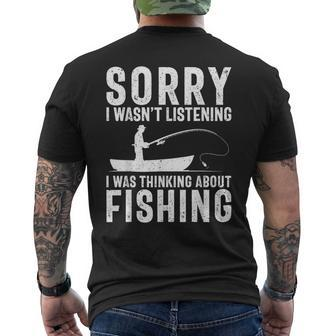 Fishing Saying Fisherman Pun Fishing Lover Fishing Men's T-shirt Back Print - Monsterry CA