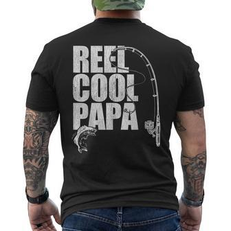 Fishing T Reel Cool Papa Fathers Day Men's T-shirt Back Print - Monsterry AU