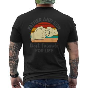 Friends For Life Father & Son Fist Bump Fathers' Day Men's T-shirt Back Print - Thegiftio UK