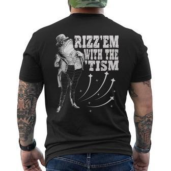 Frog Rizz Em With The Tism Men's T-shirt Back Print - Thegiftio UK