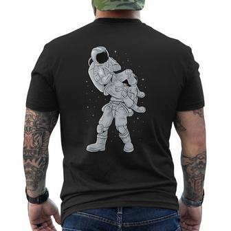 Galaxy Bjj Astronaut Flying Armbar Jiu-Jitsu Brazilian Men's T-shirt Back Print - Monsterry UK
