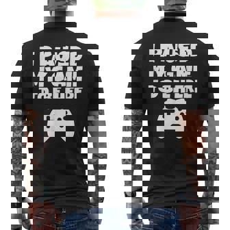 Gamer I Paused My Game Men's T-shirt Back Print - Monsterry