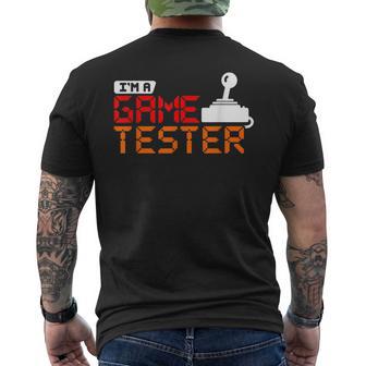 Gamer For Video Game Players Game Tester Men's T-shirt Back Print - Monsterry AU