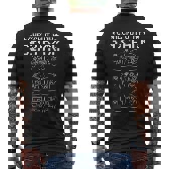 Gamer Video Games Player Gaming Check Out My Six Pack Men's T-shirt Back Print - Thegiftio UK