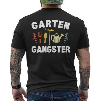 Garden Gangster Gardening Saying T-Shirt mit Rückendruck - Seseable