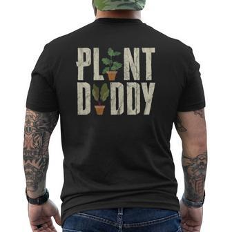 Gardener Botanical Plant Daddy Dad Father Mens Back Print T-shirt | Mazezy DE