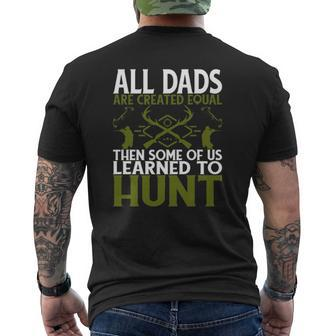 For Dad Who Loves Deer Hunting Mens Back Print T-shirt | Mazezy
