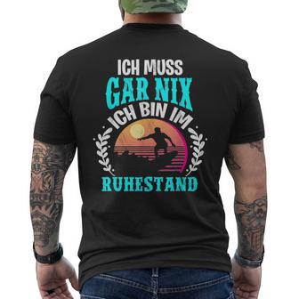 Ich Bin Im Ruhestand T-Shirt mit Rückendruck - Seseable