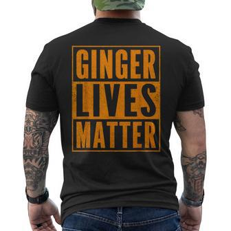 Ginger Lives Matter Old School Graphic Redhead Men's T-shirt Back Print - Thegiftio UK