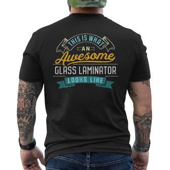 Glass Laminator Awesome Job Occupation Men's T-shirt Back Print - Monsterry AU