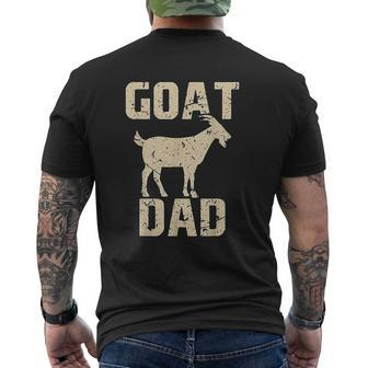 Goat Dad Goat Mens Back Print T-shirt | Mazezy