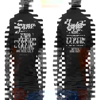 Grandad Gag For Birthday Father's Day Grandad Men's T-shirt Back Print | Mazezy