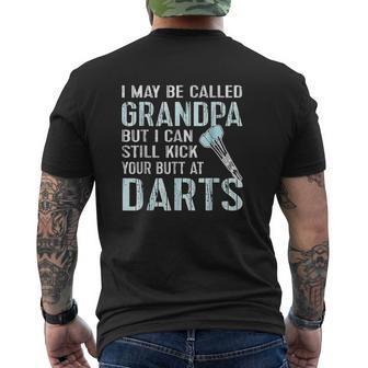 Grandpa Darts Team League Mens Back Print T-shirt | Mazezy UK