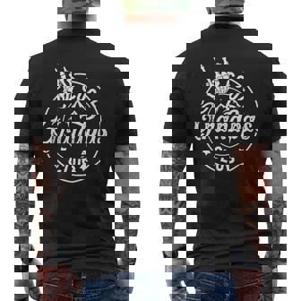 Grandpa Fathers Day Cool Grandpas Club Skeleton Hand Men's T-shirt Back Print - Seseable