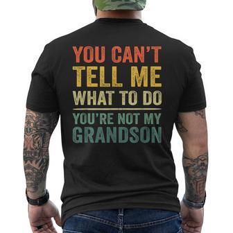 Grandpa For Grandfather Papa Dad Poppy Papi Men's T-shirt Back Print | Seseable CA
