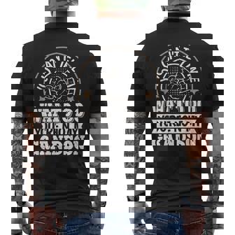 Grandpa Grandson Saying Graphic Vintage Men's T-shirt Back Print - Seseable