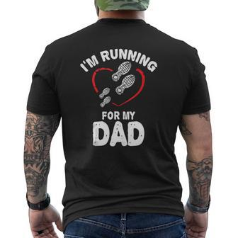 Half Marathon I'm Running For My Dad Mens Back Print T-shirt | Mazezy