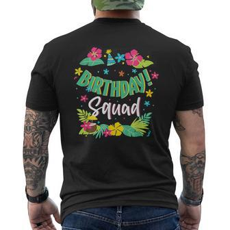 Hawaii Birthday Squad Party Aloha Hawaiian Family Men's T-shirt Back Print | Mazezy