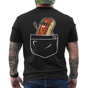 Hotdog In A Pocket Meme Grill Cookout Joke Barbecue Men's T-shirt Back Print - Monsterry AU