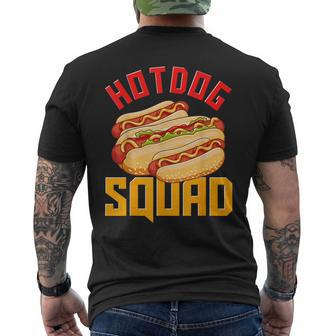 Hotdog Squad Hot Dog Joke Sausage Frankfurt Men's T-shirt Back Print - Monsterry AU