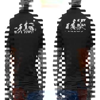 Human Cycling Evolution Athlete Bike Cyclist Biker Men's T-shirt Back Print - Thegiftio