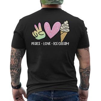 Ice Cream Humor Ice Cream Lover Summer Men's T-shirt Back Print - Monsterry DE