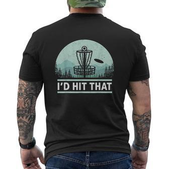 Id Hit That Disc Golf Joke Idea Mens Back Print T-shirt - Thegiftio UK