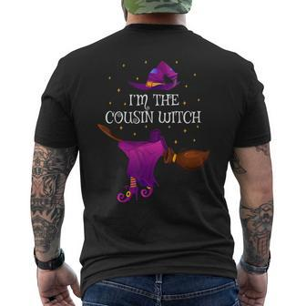 I'm The Cousin Witch Halloween Mens Back Print T-shirt - Seseable