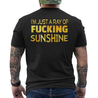 I'm Just A Ray Of Fucking Sunshine Men's T-shirt Back Print - Monsterry