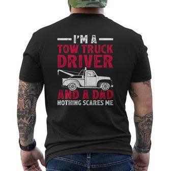 I'm A Tow Truck Driver And A Dad Father's Day Mens Back Print T-shirt | Mazezy