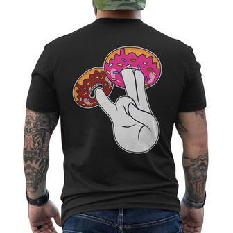 Inappropriate And Embarrassing Dirty Adult Humor Donut Men's T-shirt Back Print - Monsterry AU