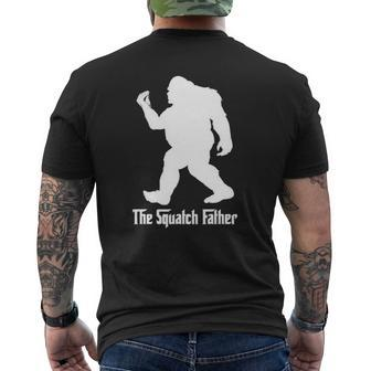 Italian Bigfoot The Squatch Father For Italian Dad Mens Back Print T-shirt | Mazezy