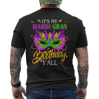 It's My Mardi Gras Birthday Y'all Carnival 2024 Party Men's T-shirt Back Print - Monsterry AU