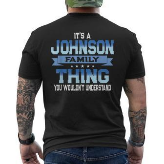 Johnson Family Reunion Matching Vacation Men's T-shirt Back Print - Monsterry