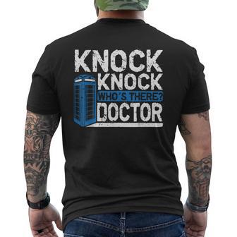 Knock Knock Who's There Doctor Novelty Men's T-shirt Back Print - Monsterry DE