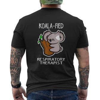 Koalafied Respiratory Therapist Therapy Mens Back Print T-shirt - Thegiftio UK