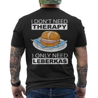 Leberkas Fleischkas Liver Cheese Liver Cheese Slogan T-Shirt mit Rückendruck - Seseable