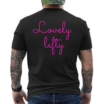 Left Handed Lovely Lefty Pride Men's T-shirt Back Print - Monsterry