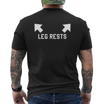 Leg Rests Dad Joke Mens Back Print T-shirt | Mazezy