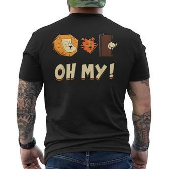 Lion Tiger And Bear Oh My Animal Lovers Men's T-shirt Back Print - Monsterry DE
