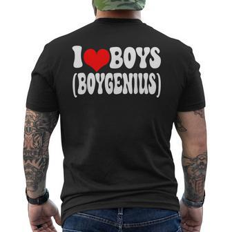 I Love Boys Boygenius Men's T-shirt Back Print - Seseable