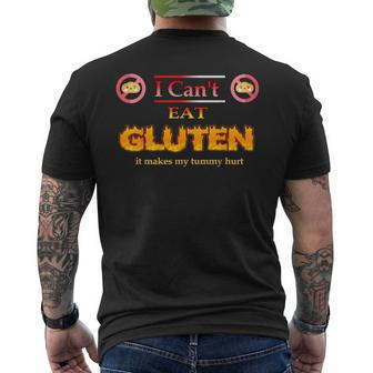 Meme Ich Kann Kein Gluten Essen Es Macht Meinen Bauch Weh T-Shirt mit Rückendruck - Seseable