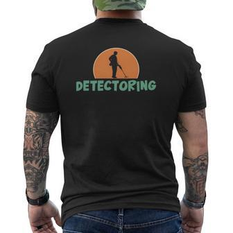 Metal Detecting Metal Detector Idea For Dad Mens Back Print T-shirt | Mazezy