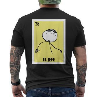 Mexican Meme El Jefe Men's T-shirt Back Print - Monsterry