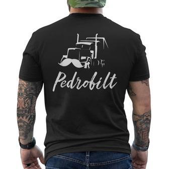 Mexican Moustache Truck Pedrobilt Men's T-shirt Back Print - Monsterry AU