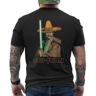 Mexican Obi Juan Movie Parody Nerd Cinco De Mayo Men's T-shirt Back Print - Seseable