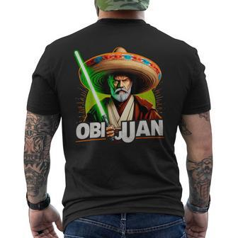 Mexican Obi Juan Movie Parody Nerd Cinco De Mayo Men's T-shirt Back Print | Mazezy UK