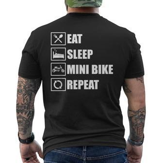 Minibike Apparel Hemi Mini Bike Motorcycle Love Men's T-shirt Back Print - Monsterry